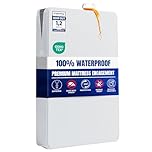 Utopia Bedding Premium Waterproof Mattress Encasement Single Bed (90 x 190 x 30 cm), Zippered Mattress Protector, Bed Bug and Dust Mite Proof Mattress Cover, White