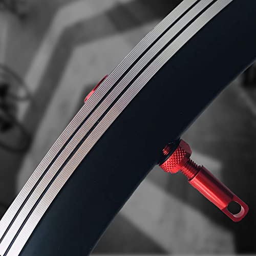 Image of BWSHLF Tubeless Presta Valve Stem 40 /44 /55 /60 /65 /80 /100 mm, Super Light Alloy Presta Valve Stem Kit with Valve Core Remover Tool and Valve Stem Caps - Multiple Color and Size Options(Pair)
