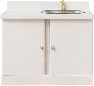 Doll House Kitchen Sink Doll House Furniture Miniature Furniture Dollhouse Kitchen Furniture Miniature Kitchen Sink with Cabinet Dollhouse Bathroom Sink