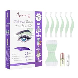 Beauty7 Kaltwachsstreifen Augenbrauen 24 Streifen
