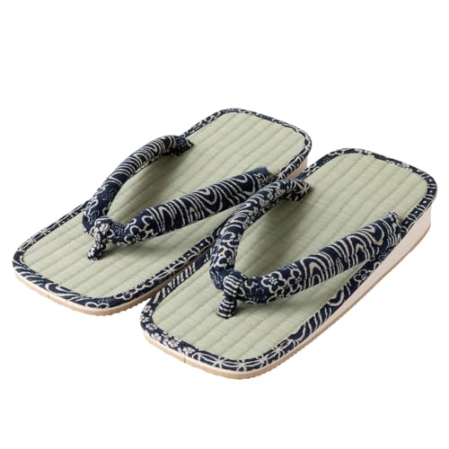 Asayu Japanese Traditional Igusa Setta Sandals, Made in Japan Tatami Zori, Moisture Absorbent, Odour Resistant 