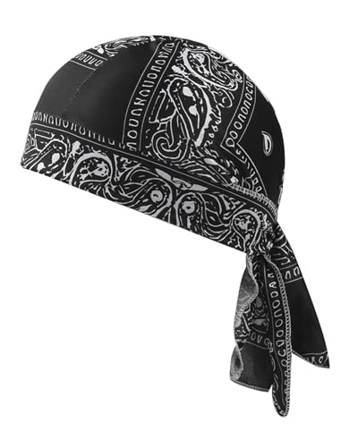 FUGLUS Gorro de Bandana para Hombre,Pañuelo Cabeza,Gorra para Bicicleta Elástica y Transpirable,Diadema Deportiva de Verano,Sombrero Pirata,para Correr,Andar Bicicleta y Actividades Aire Libre