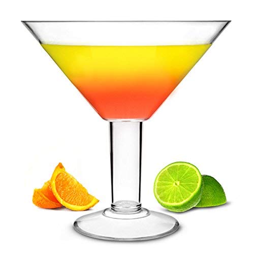 bar@drinkstuff Grande Acrylic Martini Glass 73oz / 2ltr - 25cm Oversized Plastic Cocktail Glass Ideal for Centrepieces