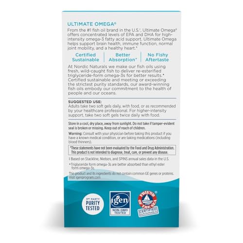 image for Nordic Naturals Ultimate Omega, Lemon Flavor - 180 Soft Gels - 1280 mg