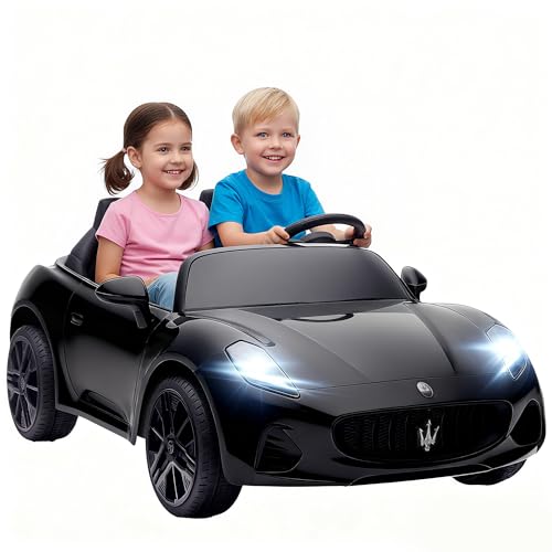 AIYAPLAY Kinder Elektroauto Maserati 12V 2-Sitzer Kinderauto mit 2,4 GHz...