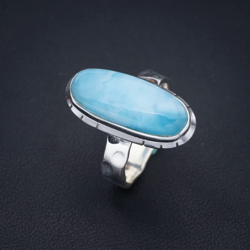 Bague Larimar véritable StarGems en argent 925 le cadeau idéal