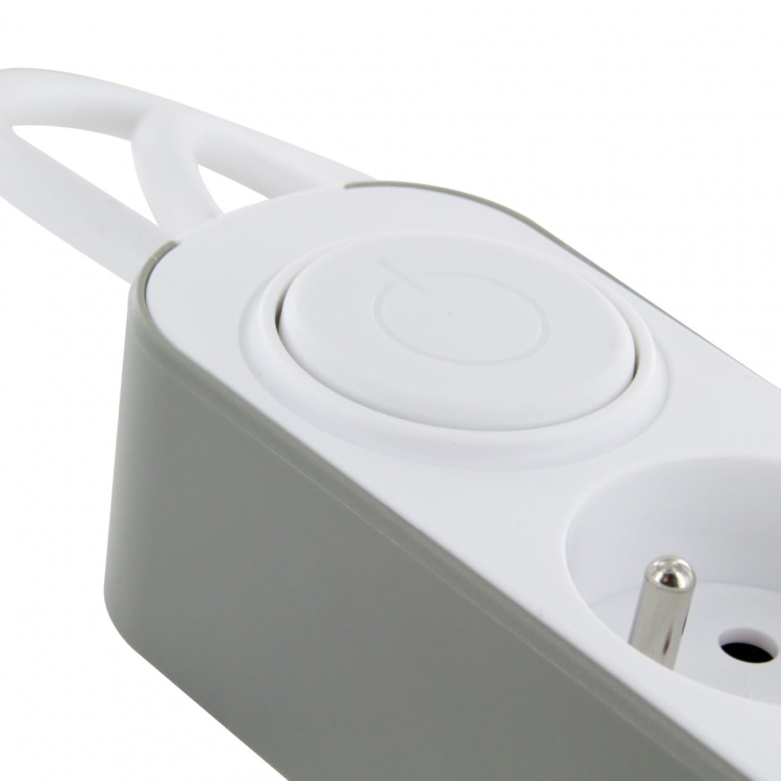 Chacon Listwa Zasilajaca z USB, 1.5m, Biala-Szara