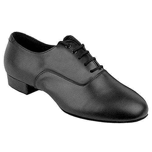 Mens Ballroom Dance Shoes Standard & Smooth Tango Wedding Salsa Shoes Black Leather C2503Eb Comfortable - Very Fine 1" Heel 10.5 M Us [Bundle Of 5] #TOP19