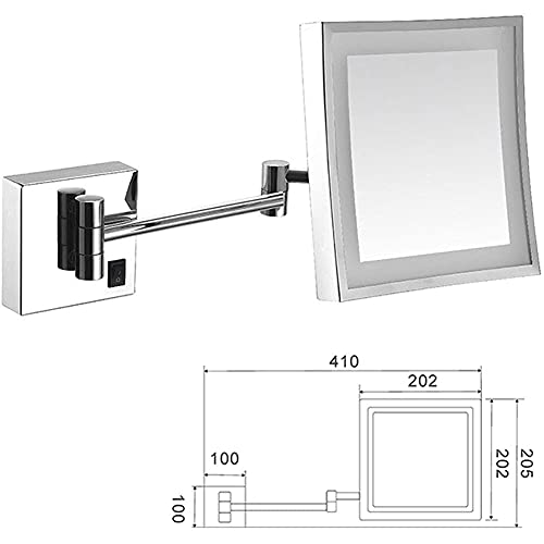 Miroir de rasage mural LED pour une routine beauté fluide à la maison
