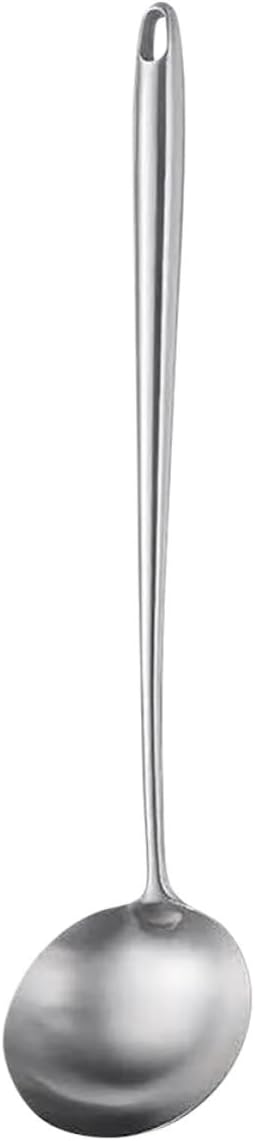 Ipetboom Stainless Steel Ladle for Cooking with Rustproof Sturdy Material and Unique Design, Convenient to Use Kitchen Gadget for Personal Use at Home