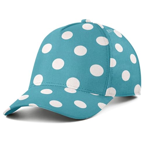 Sombrero de béisbol unisex verde con lunares transpirable Voucong