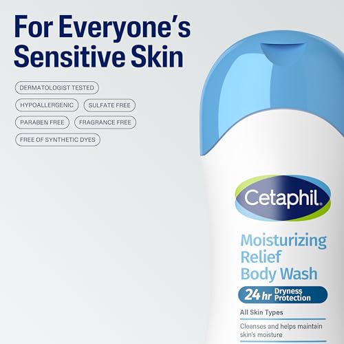 Cetaphil Moisturizing Body Wash, Sensitive Skin, Fragrance Free, 16.9oz - image 7