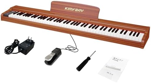 Amazon | KIMFBAY 電子ピアノ 88鍵盤 木製 電子 ピアノ 88鍵 