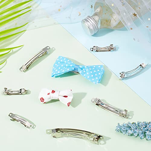 Ph Pandahall 120Pcs French Barrette, Hair Alligator Clips 4 Size Metal Hair Barrettes Blank Hair Clip Iron Rectangle Craft Clips For Diy Bow Streamer Clip, 1.5 / 2 / 2.3 / 3 Inch #TOP3