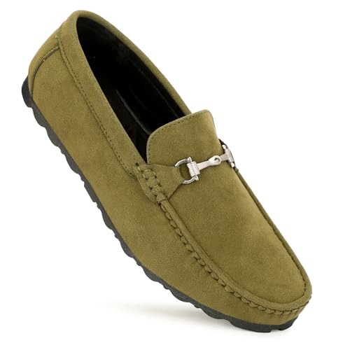 Image of TROTUS Men's Stylish & Comfortable with Soft Cushioned Insole | Hand-Stitched Design for Trendy | Loafer for Men