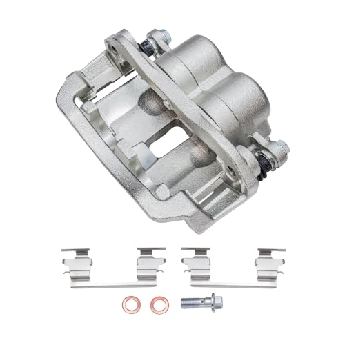 Image of Detroit Axle - Rear Right Brake Caliper for 2003-2020 Chevrolet Express 2500 3500 GMC Savana 2500 3500 Passenger Side Disc Brake Caliper w /Bracket Replacement