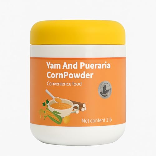 Corn Soup Powder Chinese Can Chinese Food, Yam and Pueraria Powder, Sweet for Cooking and Baking Instant Corn Paste 1Lb