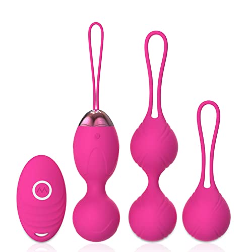 Boules de Geisha avec 3 Kegel Balls en silicone rose pour femme
