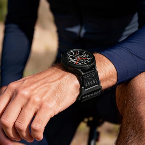 Image of Nereides Compatible with Samsung Galaxy Watch 3 45mm Band, Rugged Nylon Sports Strap with Woven Loop Design, 22mm Tough Replacement Band