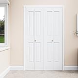 CRUTOP 48 inch Shaker Bifold Door