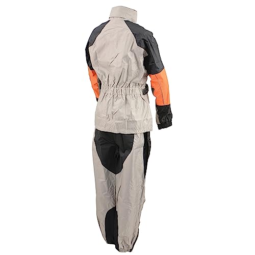 Image of NexGen Men's Rain Suit - Black /Orange /Gray