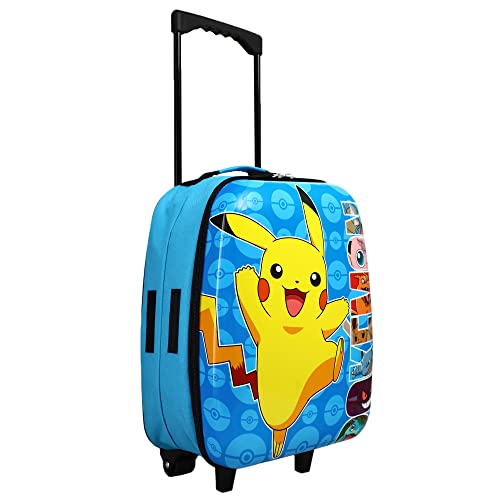 Bioworld Kids Pokémon Pikachu Abs Shell Collapsible Luggage #TOP2