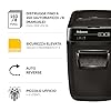 Fellowes distruggi documenti automatico a frammento 150C, 150 fogli, per piccolo ufficio, da 1 a 3 utenti, distruggidocumenti silenzioso con retromarcia automatica e modalità riposo, nero
