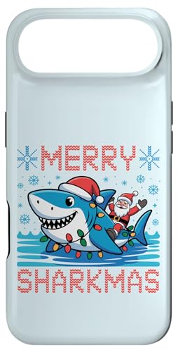 Merry Sharkmas AO[Z[^[ T^V[N NX}XCg X}zP[X iPhone Air p
