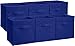 Produktbild AmazonBasics - Aufbewahrungsboxen in Würfelform, faltbar, 6er-Pack, Marineblau