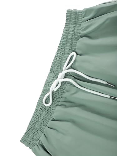 Men’s 2-Piece Solid Color Set Short Sleeve Button-Down Shirt with Chest Pocket and Matching Pants3