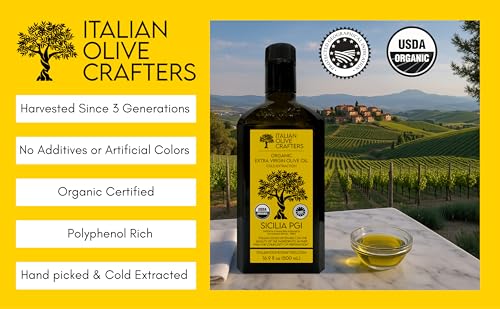 Italian Olive Crafters, Organic Extra Virgin Olive Oil, Polyphenol Rich - image 3