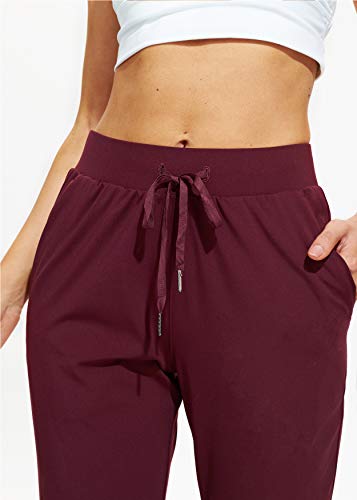 Image of Libin Women's Joggers Pants Athletic Casual Sweatpants Petite /Regular /Tall | Running, Workout, Gym, Yoga, Lounge, Travel, Golf Clothes with Pockets, 4 way stretch, Tapered, Dance Trousers