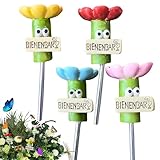 4 Stück Insektentränke Bienentränke für Garten, Balkon und Terrasse, Trinkplätze für Wildbienen, Schmetterlinge und Vögel, bienenfreundliche Trinkbecher als Wasserstelle im Freien