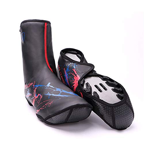 Preisvergleich Produktbild Fahrrad-Schuh-Abdeckungen Wasserdichte Regenstiefel rutschfeste Schuhe Fahrrad Überschuhe Multifunktions Wasserdichte Überschuhe Starke Außenwinddichte Warme Überschuhe Mountain Road Fahrrad-Überschuh