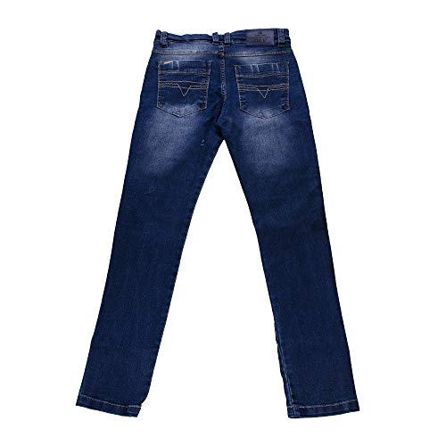 Calça Jeans Tradicional Masculina infanto Juvenil Azul (12)