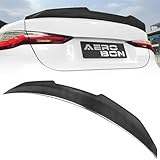 AeroBon Real Carbon Fiber Trunk Spoiler Compatible with 2021-2026 BMW 4 Series G22 Coupe and M4 G82 Coupe Spoiler (H Style) High Kick