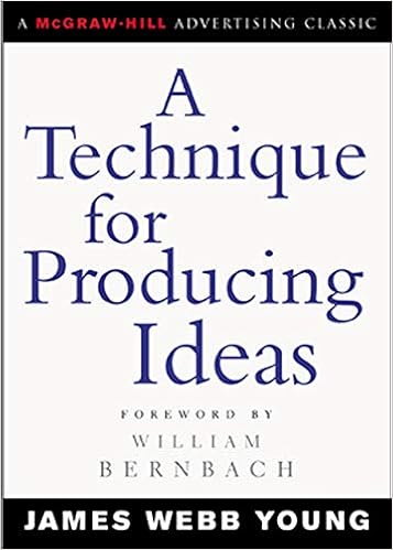 A Technique for Producing Ideas (Advertising Age Classics Library) book cover