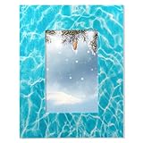 KOBLEN Pool Water Sunlight Wooden Picture Frames 4x6 Small Photo Frame for Tabletop or Wall Mount Picture Frames Display 4 by 6 Pictures, Prints, Photos, Paintings, and Kids Artwork