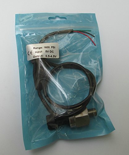 USonline911 Universal Stainless Steel Pressure Transducer Sender Solenoid for Oil Fuel Gas Air Water (1600 PSI)