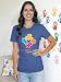 YZMI Autism Awareness Shirts Women Autism Support Tshirts Puzzle Letter Printed Clothes Dark Blue M