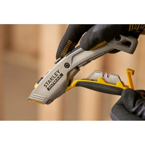 STANLEY Fatmax Arbeitsmesser + Baustellenmesser 2 in 1 Arbeitsmesser (mit einziehbarer Klinge, 180 mm Länge… – Ansicht 6