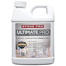 StonePro Ultimate Pro Sealer for Sealing Granite, Slate, Quartzite & Dense Stone 1 Quart 32 Fl Oz 1 Quart 32 Fl Oz
