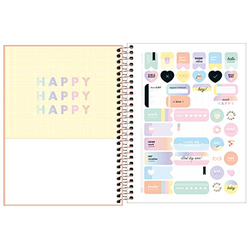 Planner Espiral Happy Coral 2021, Tilibra, 312312