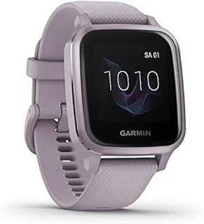 Garmin Venu Sq – wasserdichte GPS-Fitness-Smartwatch mit 1,3" Touchdisplay, Herzfrequenzmessung, Schlafanalyse, 6 Tage Akkulaufzeit, kontaktloses Bezahlen, Lavendel (Generalüberholt)