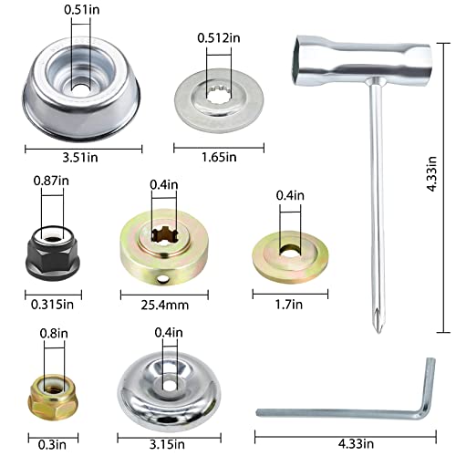 Irmm Gardening Machine Lawnmower Blade Adapter Attachment, Lawnmower Blade Adapter Kit Replacement For String Trimmers Brush Cutter #TOP3