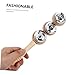 SUPVOX Wooden Jingle Hand Bells Safe Boys and Girls Percussion Instrument Bells for Music Exploration for Holiday Parties and Educational Activities
