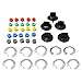Produktbild Drehschalter Gasherd Herd Ofen Bedienknopf Elektrischer Drehknopf Kit Drehknopf Ersatzknopf Griffkit mit Universaladapter für Ofen/Herd/Brenner 5er Pack ersetzen Schwarz 4,9x3 cm