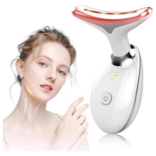 NVKHG Masajeador Facial, 3 Modos Radiofrecuencia Facial, 7 Colores luz LED EMS Masajeador Facial Reafirmante, Calentable 45°C Guasha Instrumento Facial, Lifting y Reafirmante piel Antiarrugas, Negro