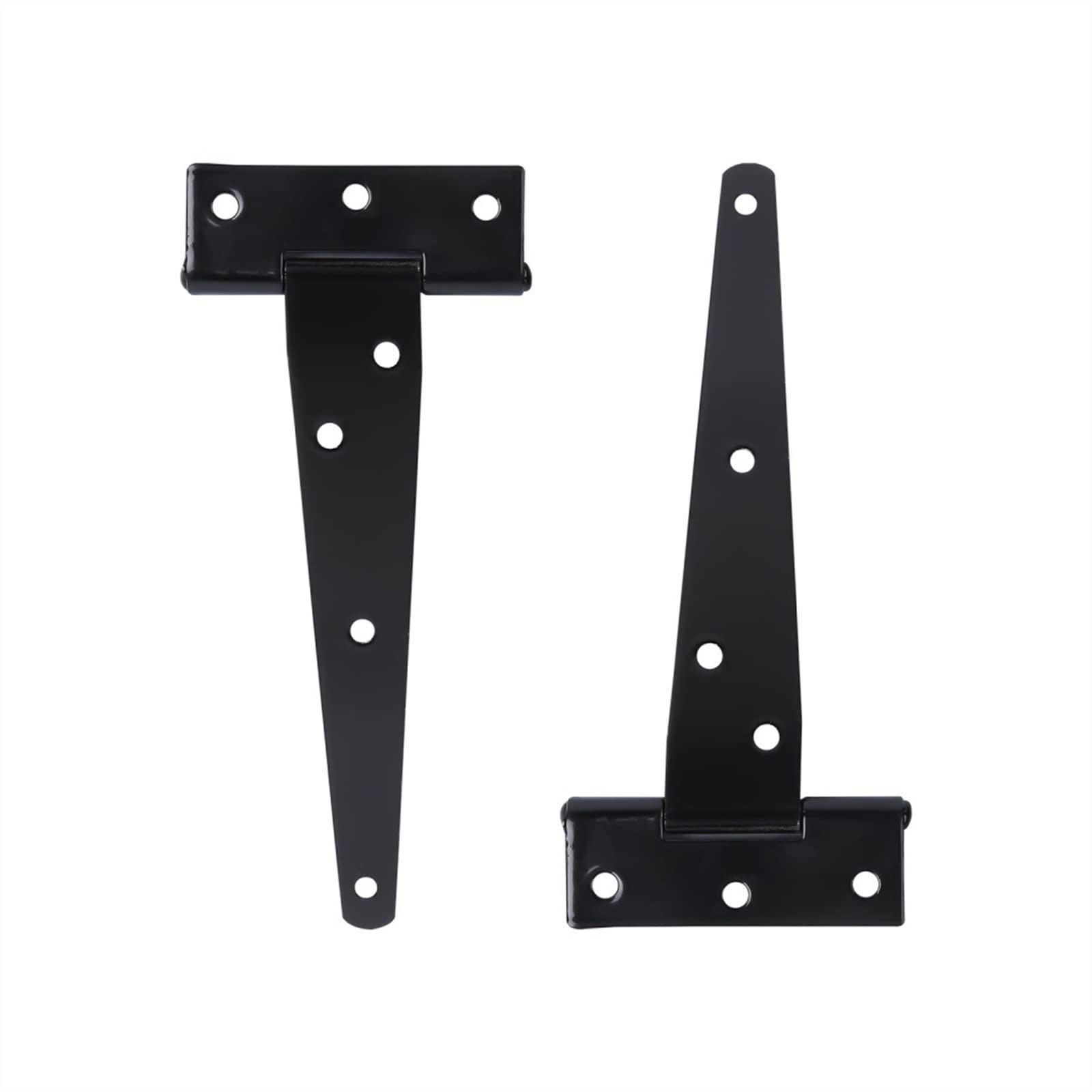 Nvsfzgiyg Nero 2Pcs 6 Inches T Shape Rustproof Iron Light Duty Shed Hinge Diy,Gate Strap Door Gates Hinges