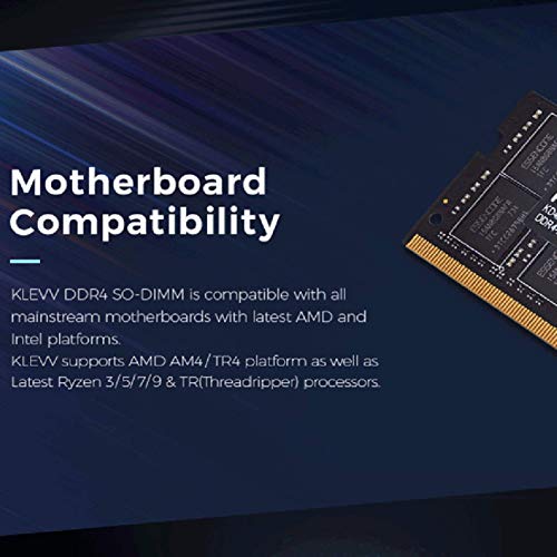 Image of KLEVV DDR4 16GB (1x16GB) 3200MHz CL22 1.2V SODIMM Laptop Ram Memory SK Hynix Chip (KD4AGSA80-32N220A)